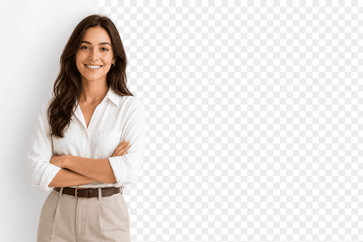 AI background removal example