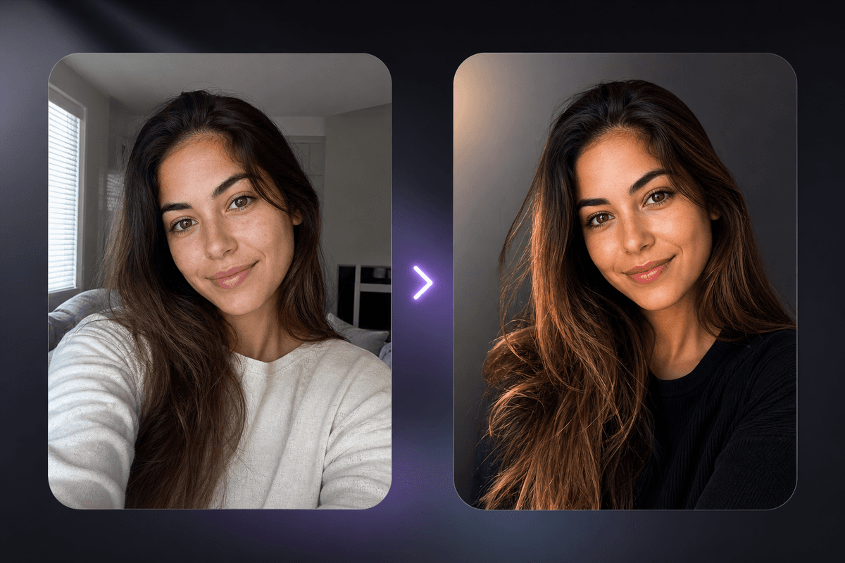 AI social media profile photo example